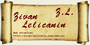 Živan Lelićanin vizit kartica